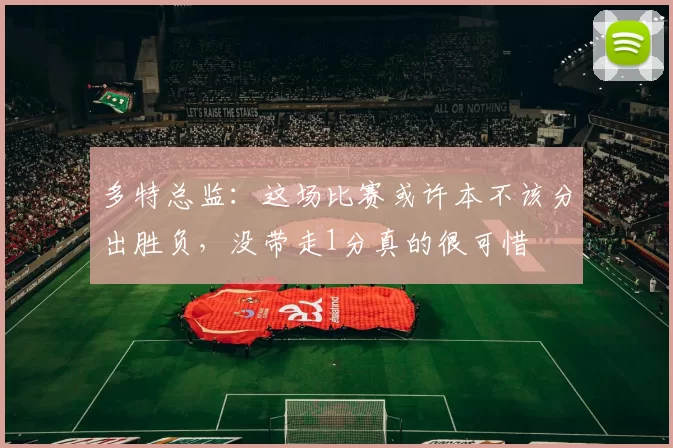 多特总监：这场比赛或许本不该分出胜负，没带走1分真的很可惜